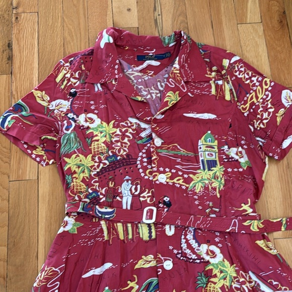 Polo Ralph Lauren Mid-Length Hawaiian Print Dress - Picture 3 of 10